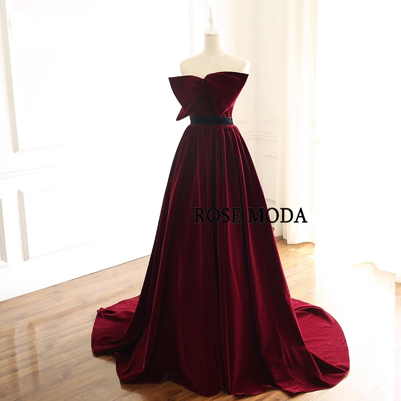 Розовое Moda бордовое длинное платье для выпускного вечера с шлейфом бархатное вечернее платье на заказ сделать реальные фотографии
