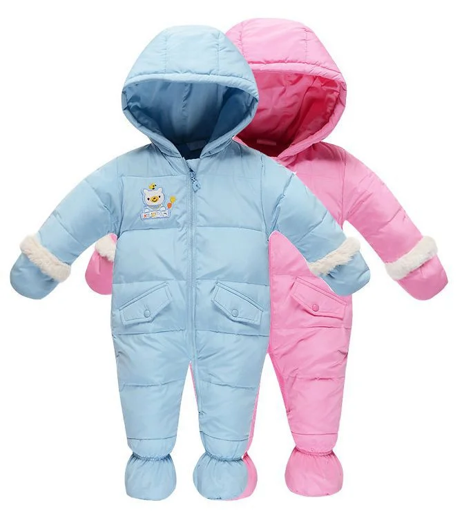 2015 new baby snowsuit jumpsuit children winter newborn snowsuit baby
