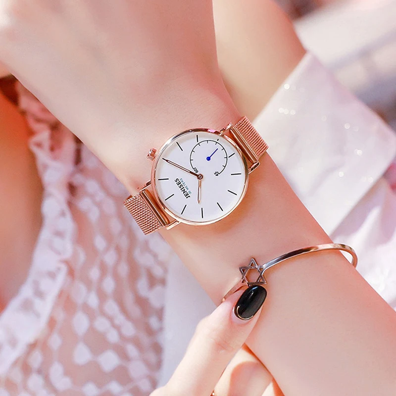 

2019 New Rose Gold Luxury Women Watches Bracelet casual quartz watch women clock stainless steel dress ladies watch montre femme