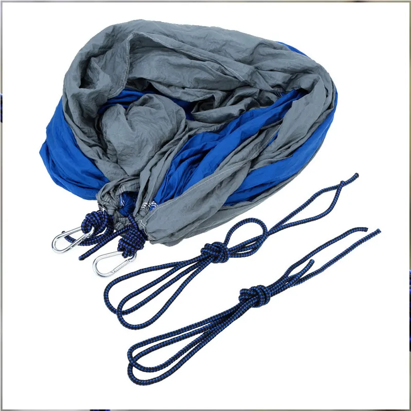 Портативный парашютный нейлоновый тканевый садовый гамак для путешествий и кемпинга, качели для двух человек, спальная кровать YL878824