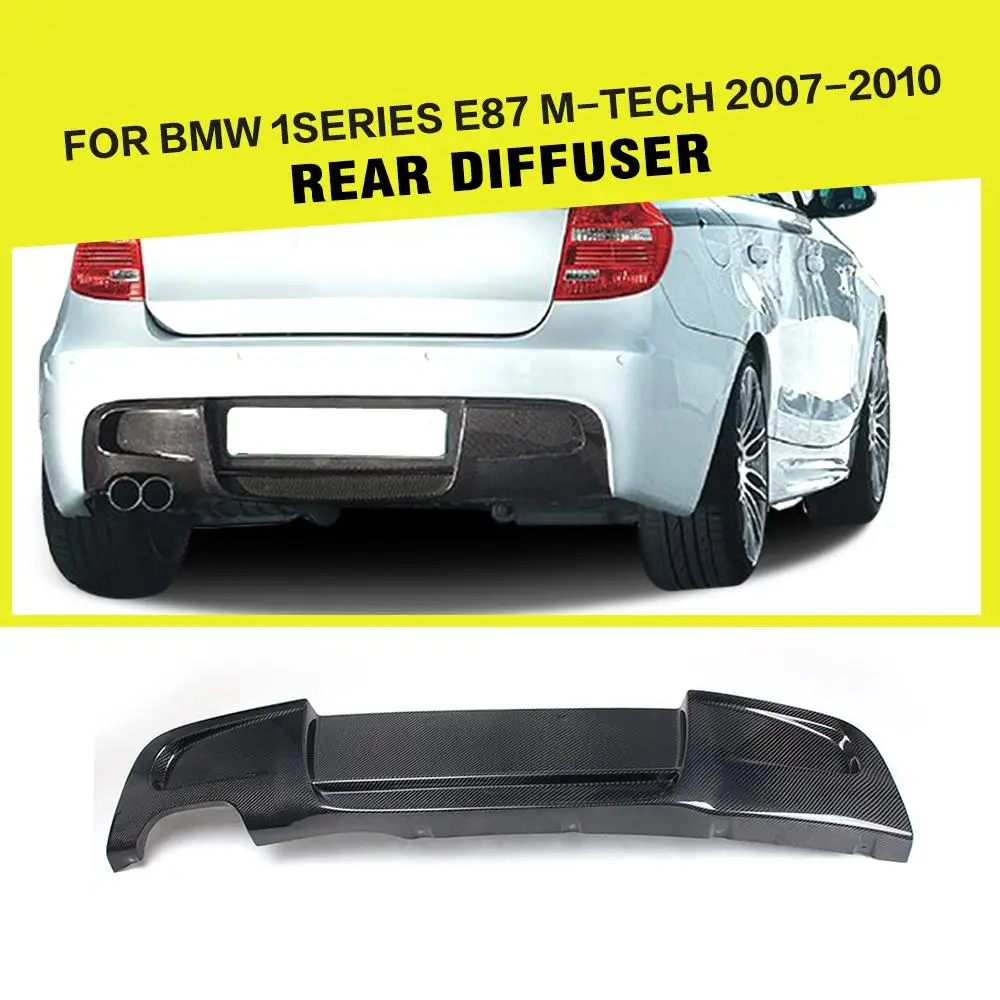 Задний бампер диффузор спойлер для BMW 1 серии E87 M Tech Sport 2007 2011 углеродное
