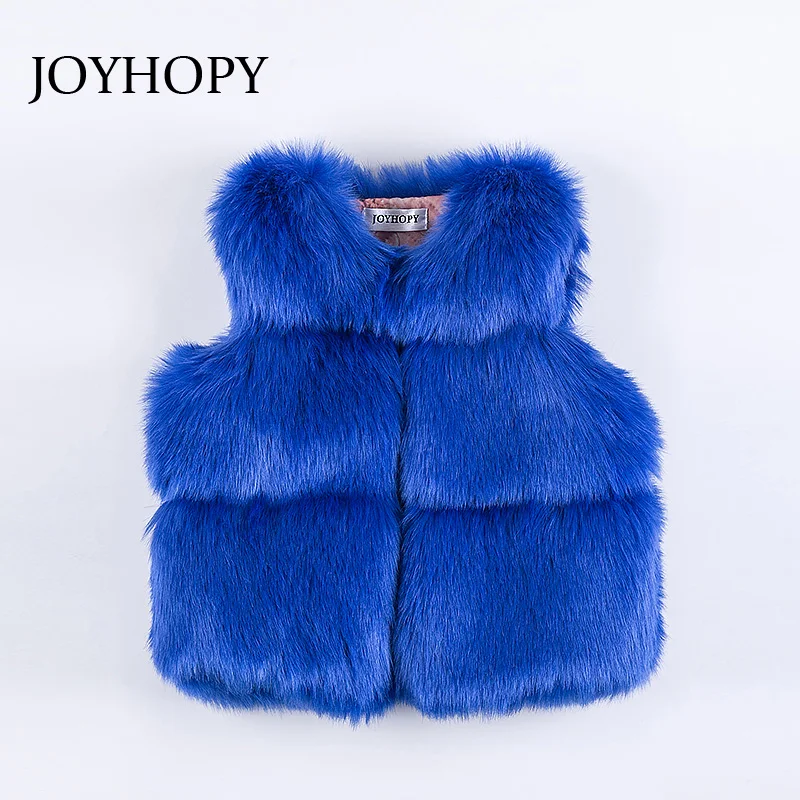 JOYHOPY 2017 жилет для маленьких девочек топы осенне-зимнее пальто элегантные жилеты