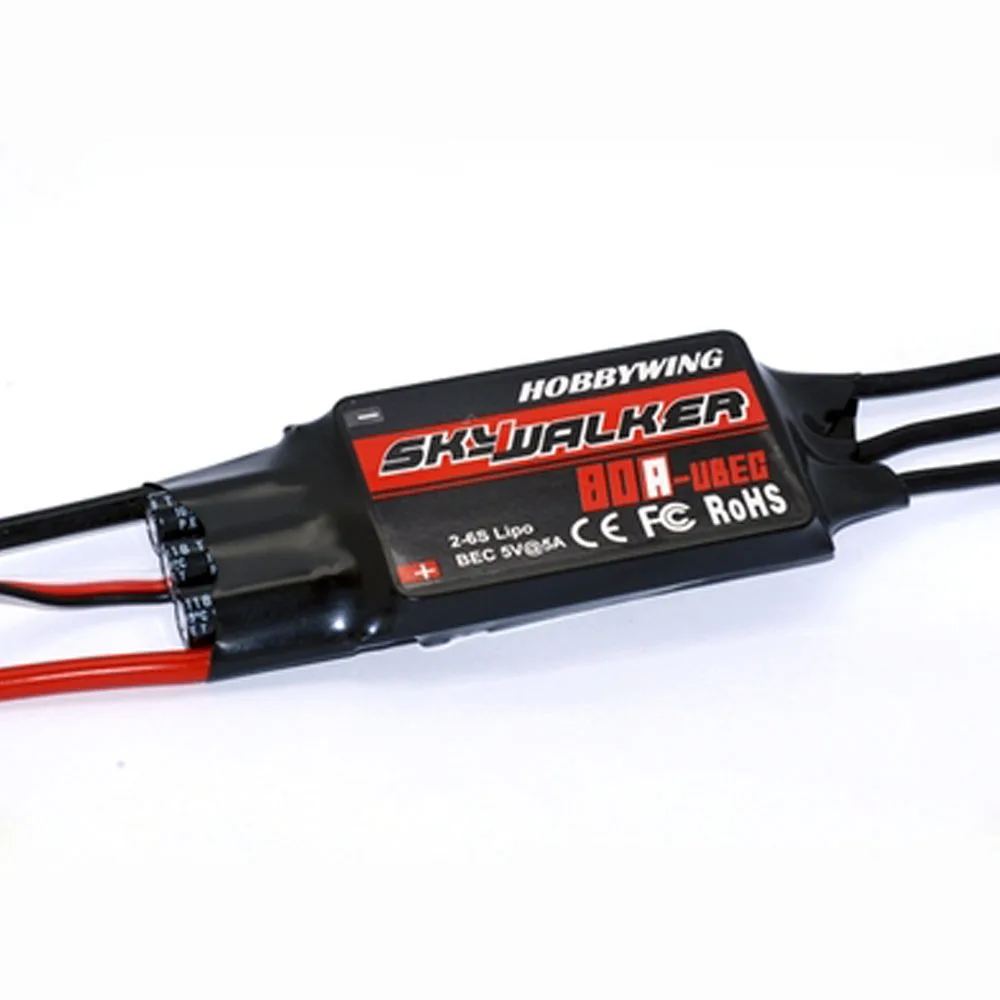 

Hobbywing Skywalker 80A Brushless ESC Speed Controller With UBEC For RC Helicopter Airplane Hobby Model Parts