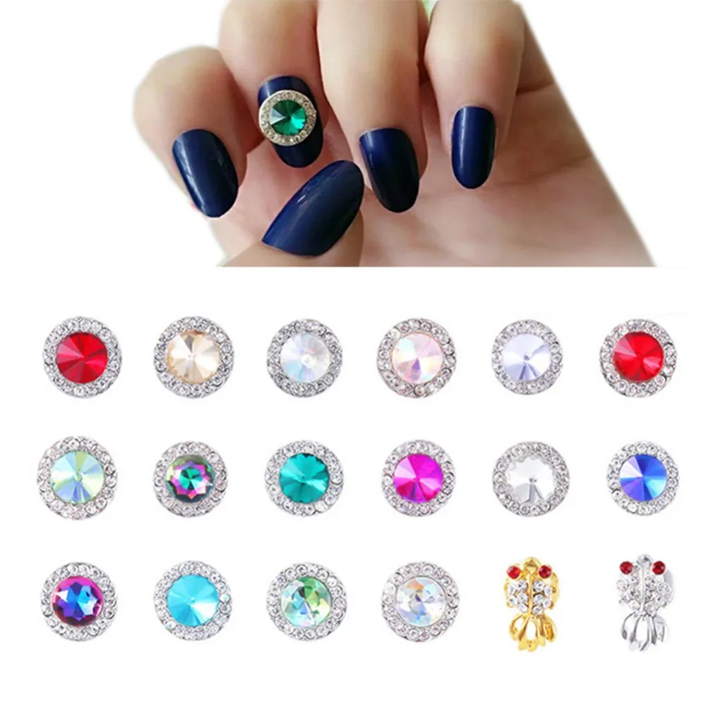1PC Colorful Nail Charms Manicure 3D Nail Art Decorations Nail Tips