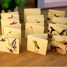 1 лот = 56 шт.! Креативный день рождения Ретро китайский стиль поздравительные открытки/праздничные свадебные карточки с бумажным конвертом