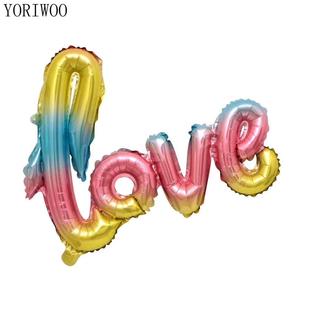 

YORIWOO Rose Gold Wedding Party Love Balloon Letter Balloons Foil Bachelorette Party Decorations Hen Party Bridal Shower Favors