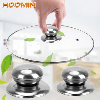 

HOOMIN Handgrip Stainless Steel Glass Pot Lid Handle Pan Cover Knob Replacement Kitchen Tool