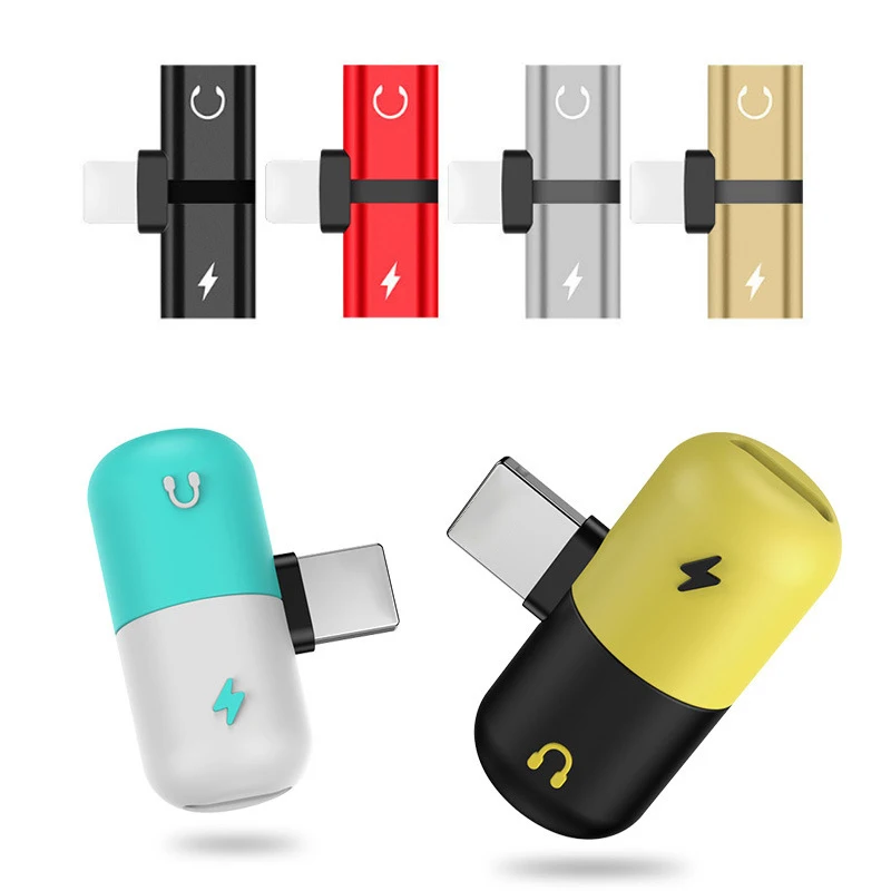 Cell Phone Adapter 2 in 1 Dual Headphone Jack Audio