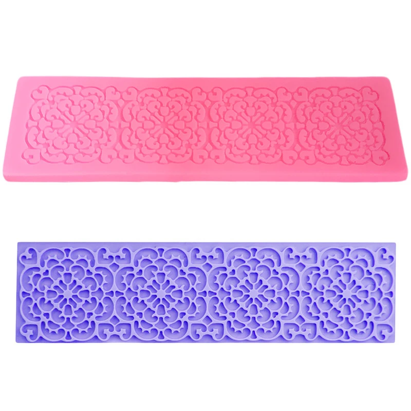 

Food Grade Silicone Flower Silicone Mold Fondant Cake Decorating Tools Lace Fondant Mold Silicone Chocolate Mould Baking Tools