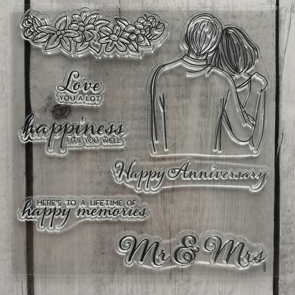 

Flower Together Love Clear Stamps New 2019 Scrapbooking Rubber Stamp Transparent Silicone card making stempel Template Paper diy
