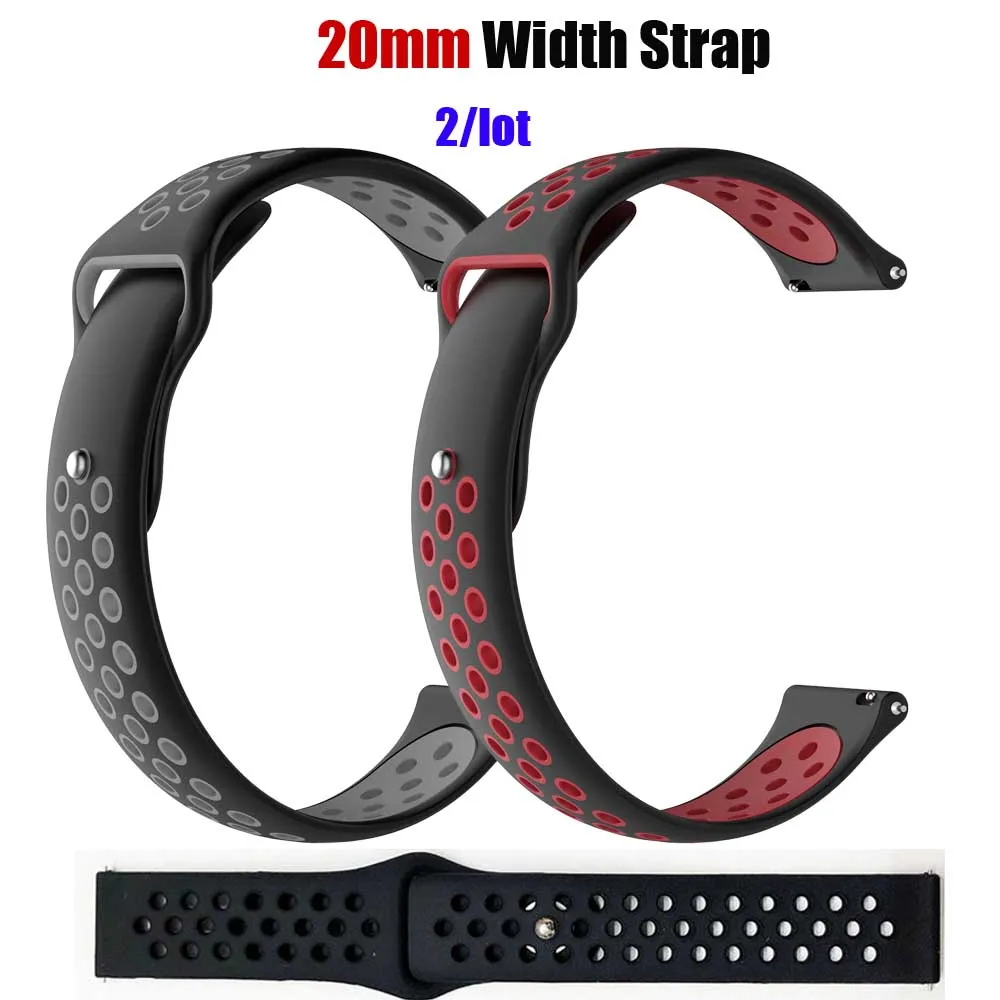 

20mm Silicone Bracelet Strap For Xiaomi Huami Amazfit Bip Wristband Amazfit GTS Watch Band Amazfit GTR 42mm Watchband Wrist Belt