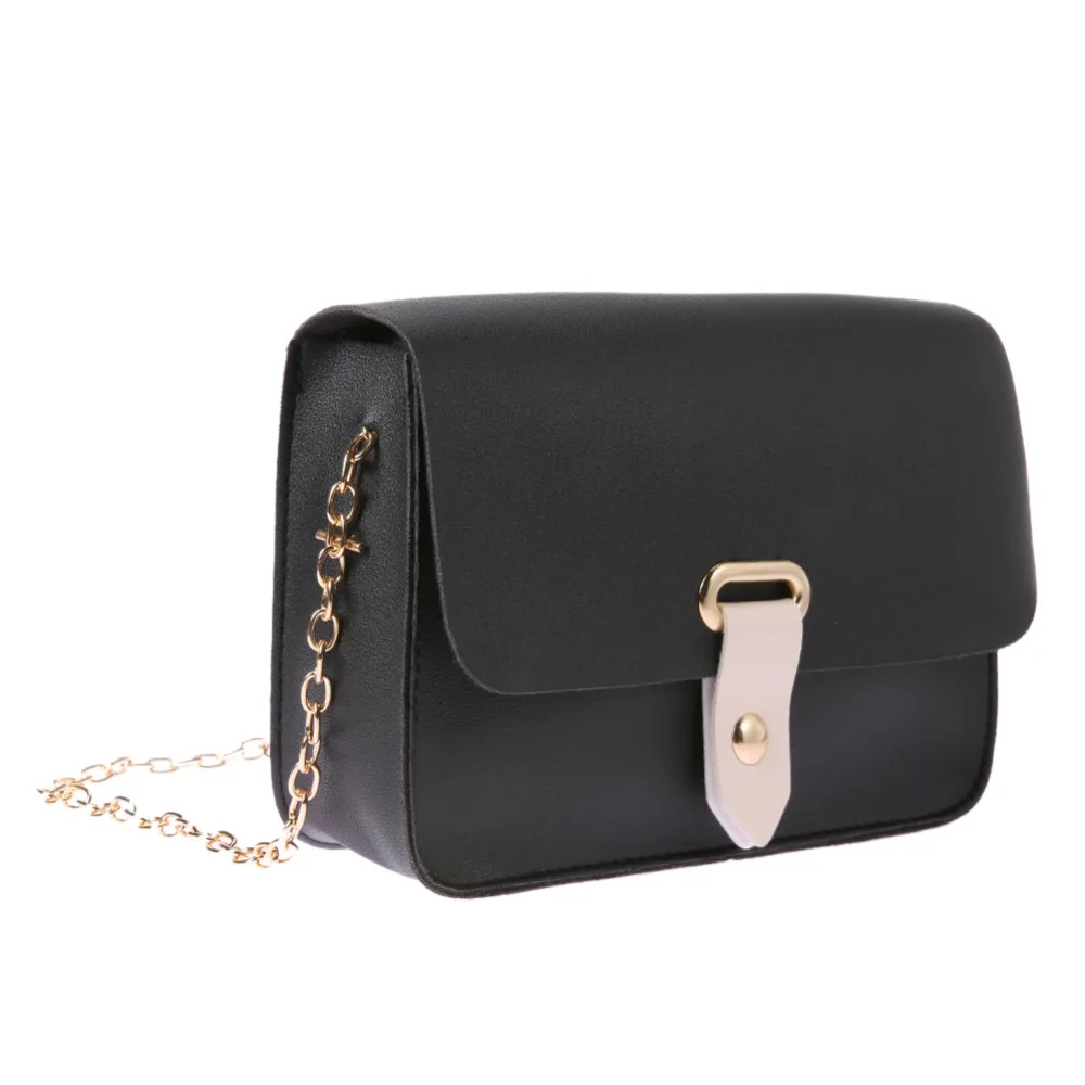 

Crossbody Bags for Women Elegant Simple PU Leather Pure Small Shoulder Bags Girls Casual Flap Chain Mini Messenger Bags Handbags
