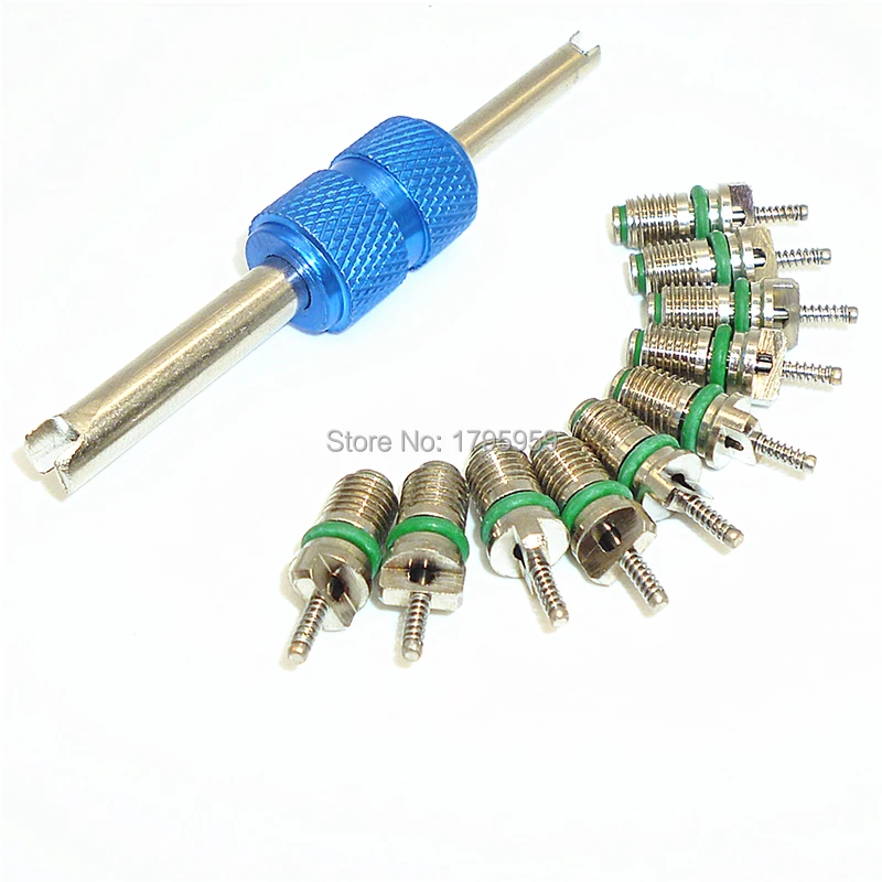 10pcs R134a Air Condition Valve Core for R134A AC System Refrigerant Valves
