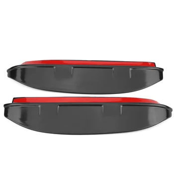 

2 Pcs Black ABS Plastic Rearview Mirror Decorative Rain Eyebrow Cover for Toyota Land Cruiser Prado J150 10-18