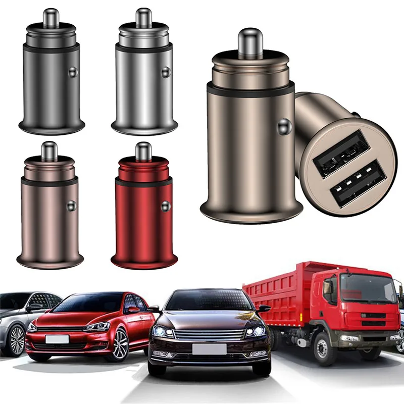 Новый высокое качество Mini Dual USB Smart автомобильное зарядное устройство супер