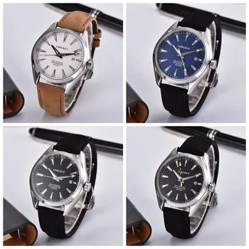 

Corgeut Luxury Brand men Automatic Sport Design clock calendar relogio masculino Sapphire leather Mechanical Wrist Watch