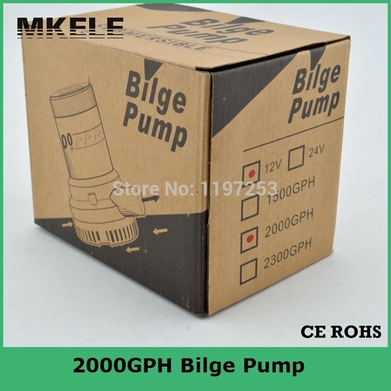 Погружной водяной насос 12 В 2000 Гал/ч 24 В|bilge water pump|water pump 24vwater |