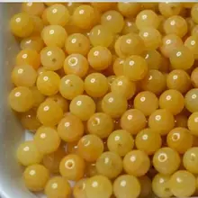 50 шт. подлинные huanglongyu нефритовый бисер натуральный нефрит товары DIY бусы россыпью масло льда круглая бусина