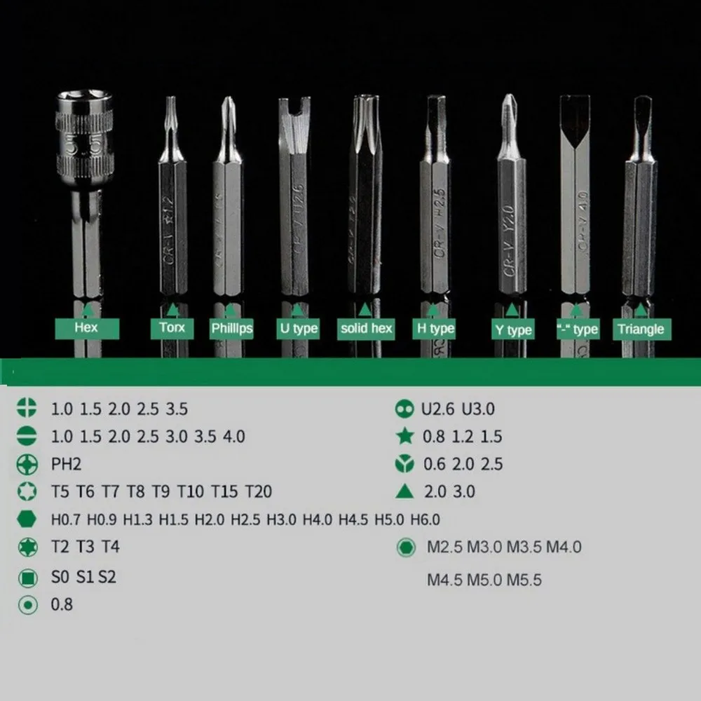 61 в 1 Набор отверток, набор магнитных отверток, Набор прецизионных отверток, набор ручных инструментов для телефона, набор инструментов для ремонта электроники