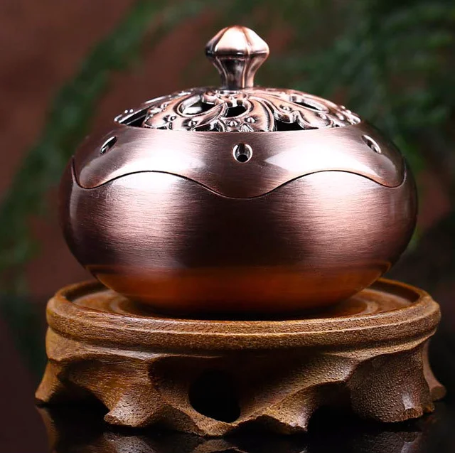 

Zinc Alloy Incense Burner Chinese Buddha Incense Holder Incense Seat Sandalwood Censer For Home Office Teahouse Use Home Decor