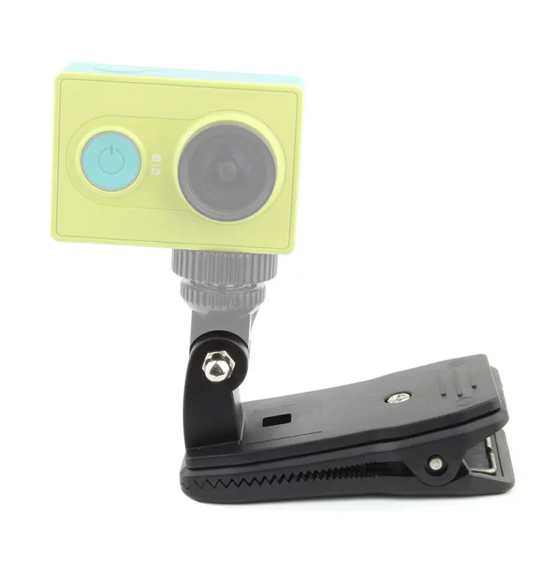 360 Degree Rotation Clip Backpack Hat Clip Clamp Mount for Gopro Hero 6 5 4 3+ 3 2 1 SJCAM SJ4000 Xiaomi Yi (7)