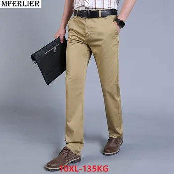 

men casual pants Trousers formal 9XL 10XL Stretch Elasticity plus large size big sale 5XL 8XL 7XL 46 48 business pants men khaki