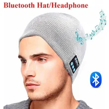 New Wireless bluetooth hat Smart Cap Headset Headphone Speaker Mic Bluetooth Hat Earphones with Microphone Soft Warm Beanie Hat