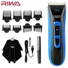 Riwa Профессиональная Беспроводная Машинка для стрижки волос щетка для шерсти набор влажный/сухой перезаряжаемый мужской триммер для удаления волос Машинка для стрижки RE-750A