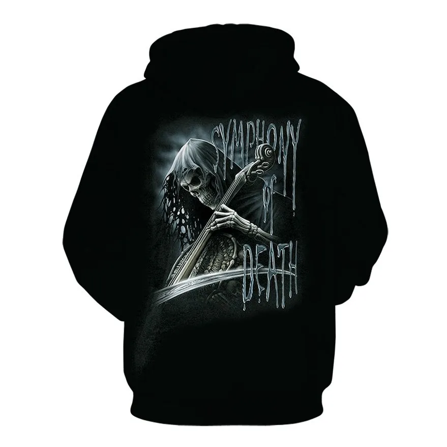 Hot new skull men's Hoodie Sweatshirt 3D printing funny hip hop hoodie Gothic Skull Hoodie autumn jacket men's sportswear