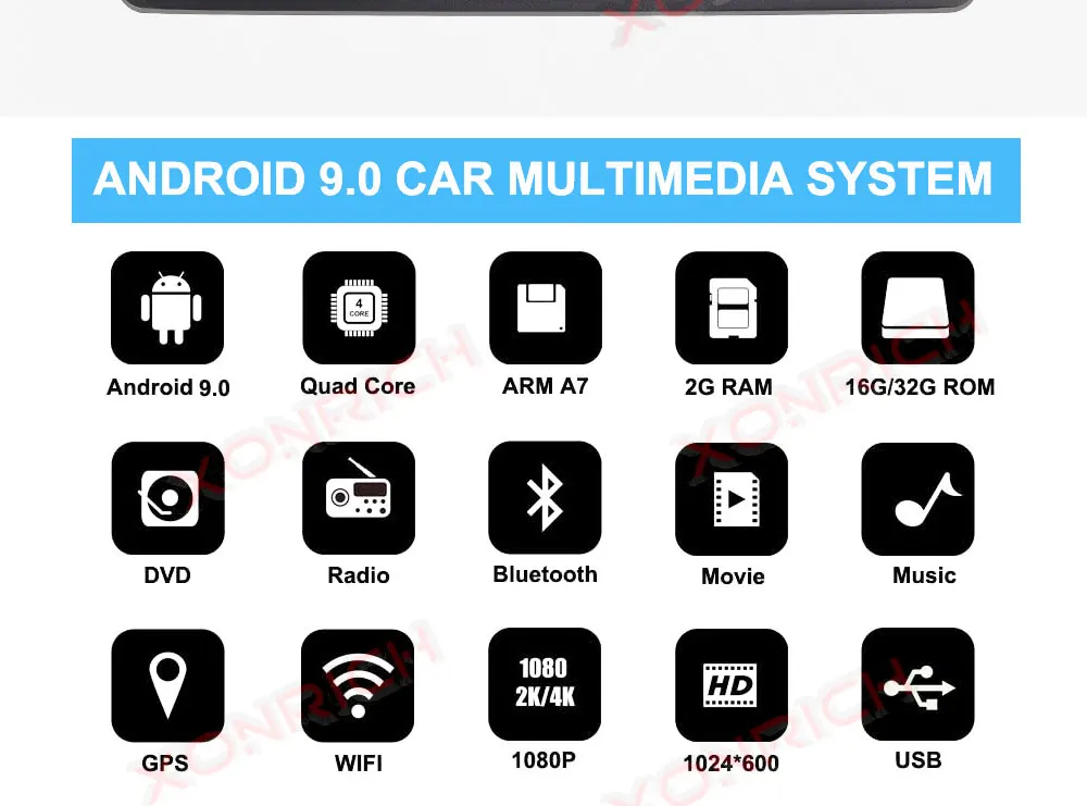 Discount Xonrich 1 Din auto radio Android 9.0 Car DVD Player For BMW E46 M3 318/320/325/330/335 Rover 75 1998-2006 GPS Navigation OBD2 2