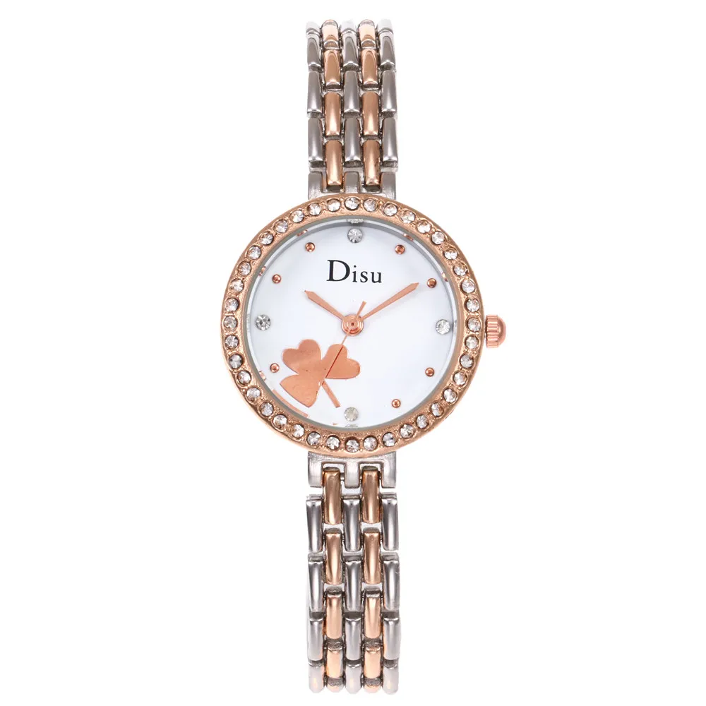 

fashion Petal Clock dial Female Wristwatch Hot Selling Rhinestone Rose Gold Women Watch casual Quartz Ladies Watch Montre Femme