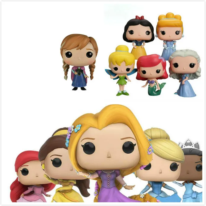 Funko Поп принцесса прекрасная Эльза Алиса Золушка коллекция моделей pvc подарок девушка игрушки Белоснежка 2019 Действие Детская