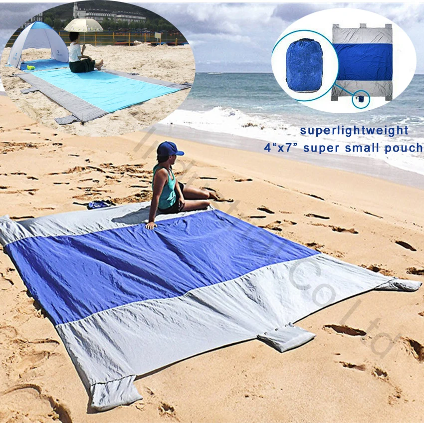 Big Sand Escape Compact Outdoor Camping sand free Beach Mat Nylon Beach