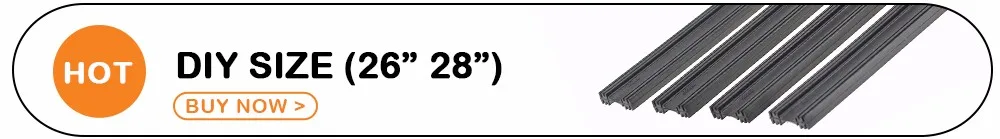 Kosoo автомобильный дворник вставить натуральный каучук полосы полоски 6 мм 14 "16" 17 "18" 19 "20" 21 "22" 24 "26" ветрового стекла авто интимные аксессуары