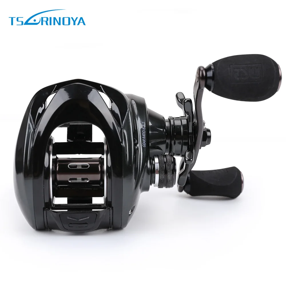

TSURINOYA 6.3:1 10 + 1BB Baitcasting Fishing Reel Left / Right Hand Max Drag Full Metal Fishing Lure reel 260g 10KG