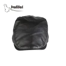 Svadilfari Новое поступление Высокое качество Натуральная Воловья кожа шапки мужские для взрослых весна осень зима хлопок козырек кепки черный