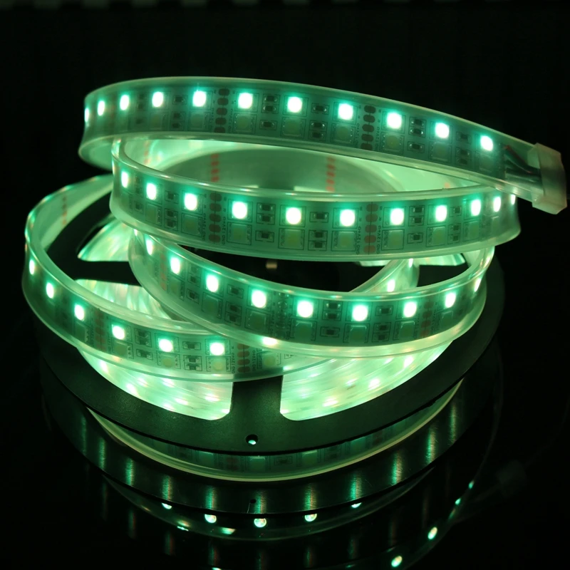 KZKRSR 2 4G 5M DC 12V SMD 5050 двухрядная RGBW RGBWW Светодиодная лента IP20 неводонепроницаемая IP65