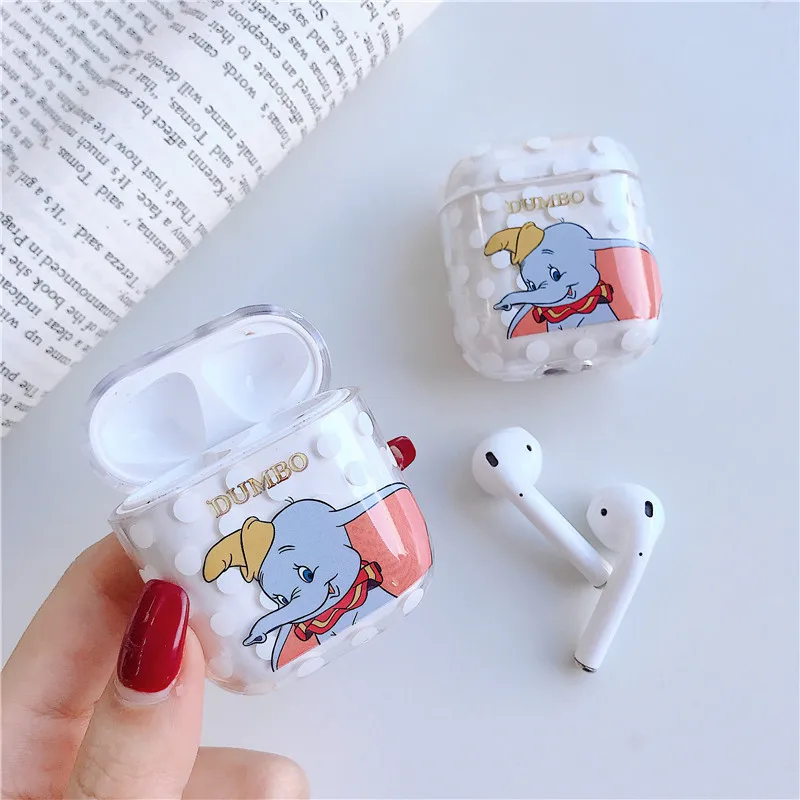 

Cute Bears Elephant Airpods Hard PC Full Protective Cases For iPhone Airpods Accessories for i10 i9S TWS Bluetooth Earphone Bags