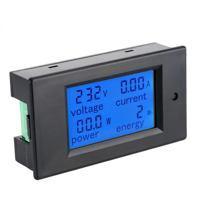 AC digital display LCD voltmeter current meter, watt hour meter watt