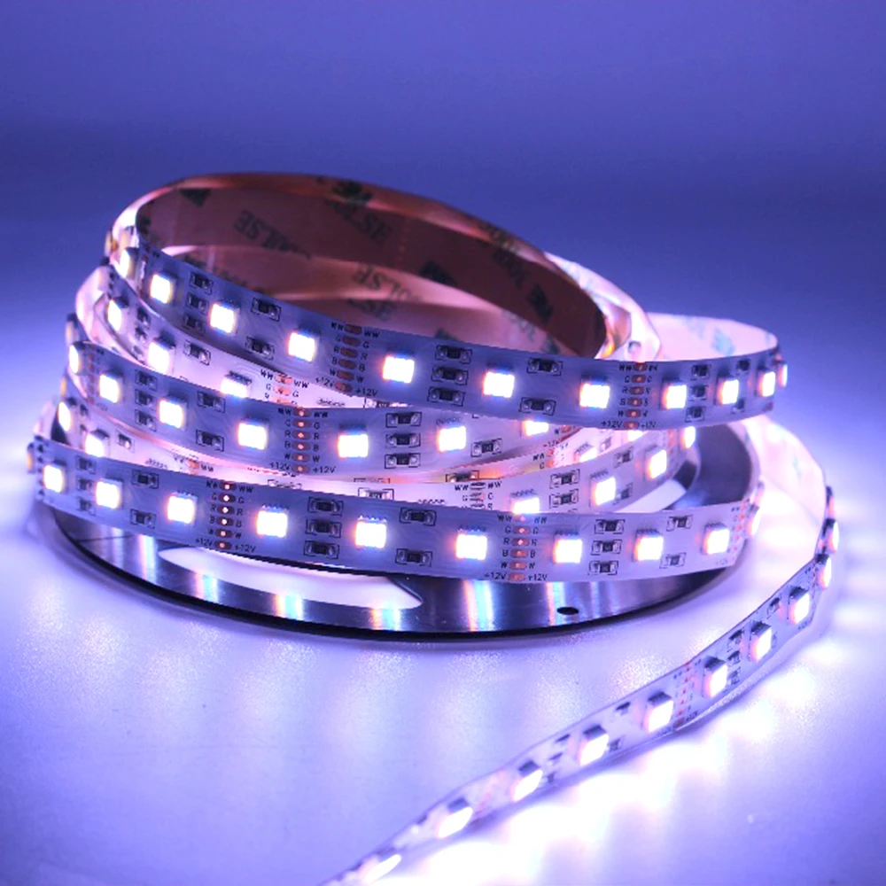 Светодиодная лента 5 М 5050 RGBCCT в 1 RGB + белый теплый 60 светодиодов/м цветов с двойной