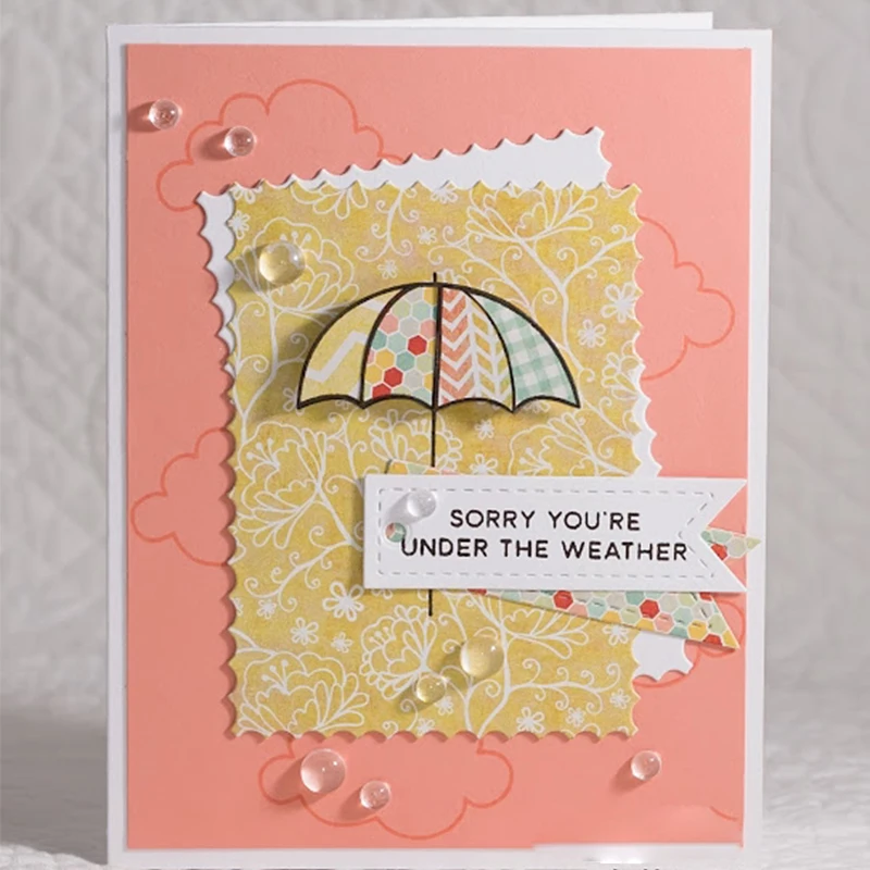 

2019 Sunshine Cloud Umbrella Transparent Rubber Silicone Clear Stamp Seal Sheet Cling Scrapbook DIY Decoration Photo Album Craft
