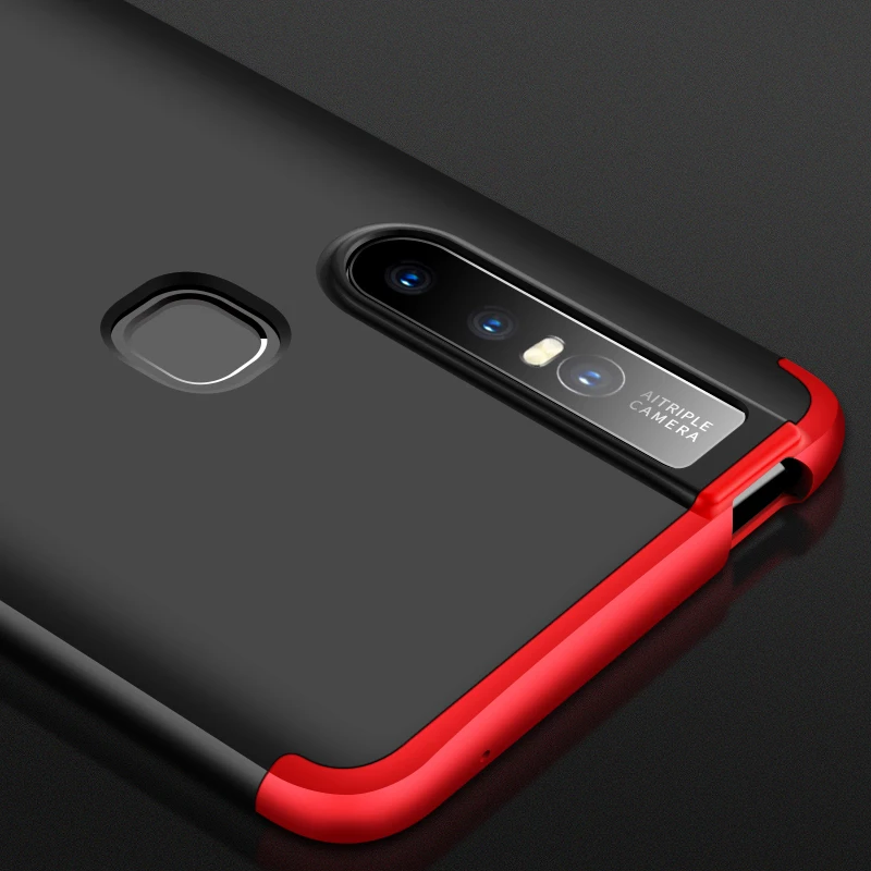 Оригинальный чехол для VIVO V15 роскошный с полной защитой кольцом магнетизма
