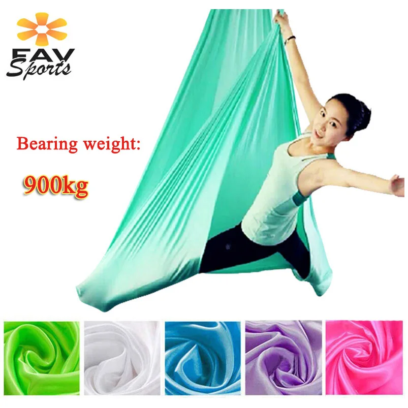 

FAVSPORTS 5Mx2.8M Aerial Yoga Hammock Set Yoga Swings Full Set High Strength Inversion Fly Yoga Swing Air Yoga Hammock 13 Colors