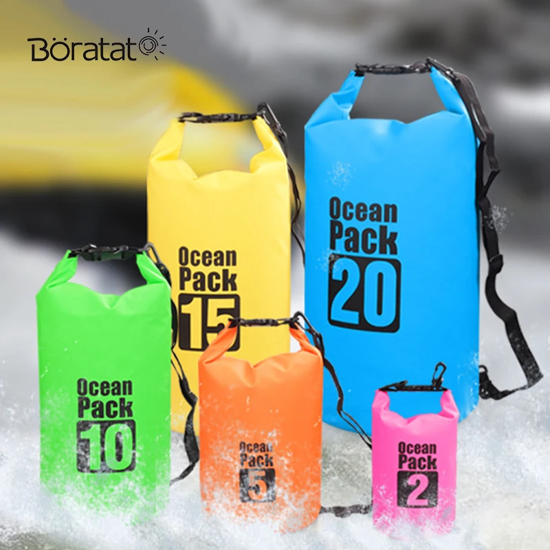

20L Swimming Backpack Outdoor Boating Kayaking PVC Waterproof Dry Bag Lightweight Diving floating Camping Hiking Swimming Bags