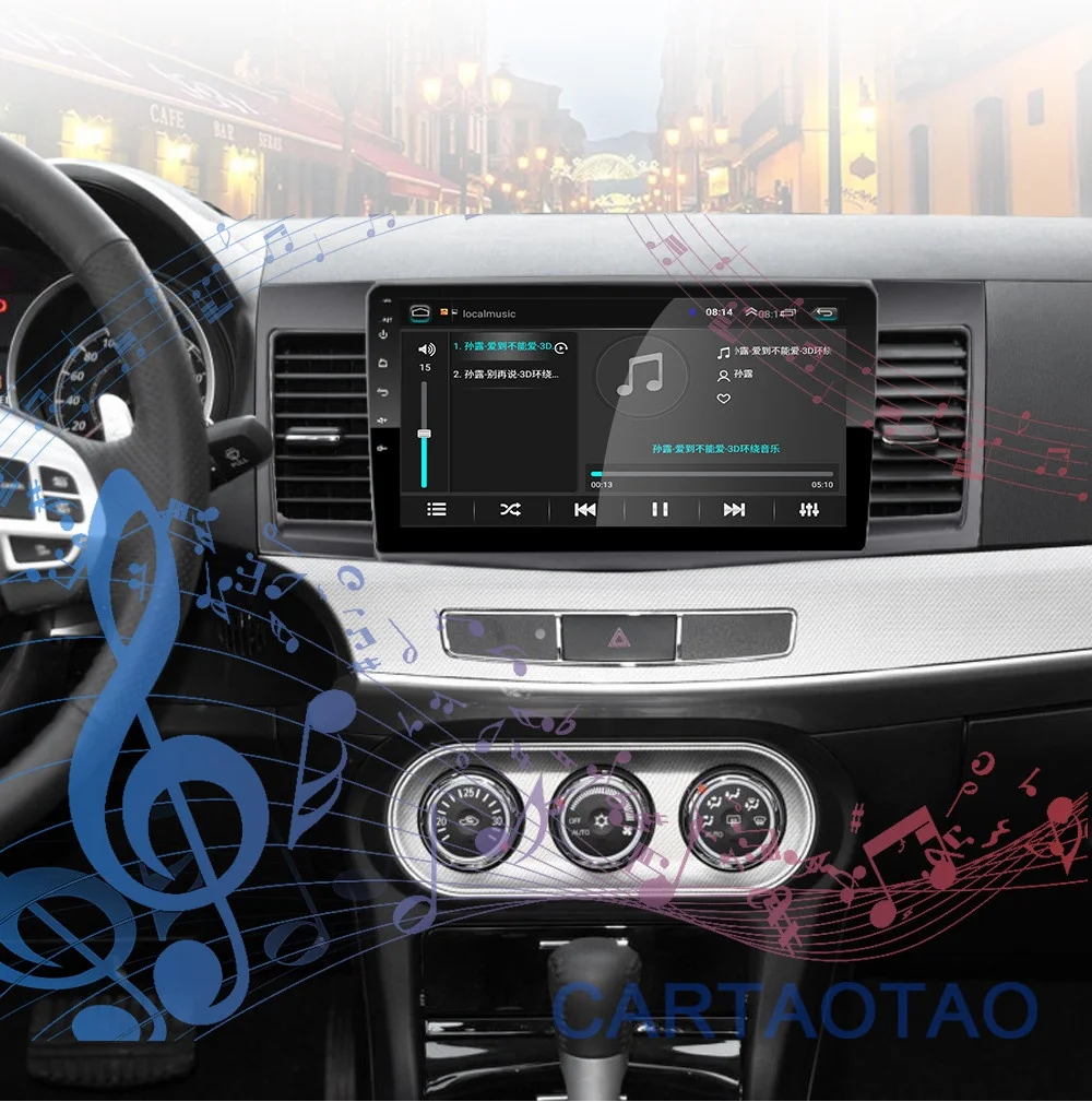 2G+ 32G 1" 2din Android 8,1 GO автомобильный dvd-плеер для Mitsubishi Lancer 2008 2009 2010- автомобильный Радио gps навигация wifi плеер