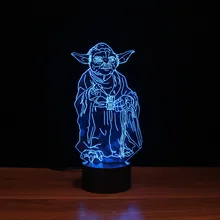 YJM-2936, потрясающий дизайн фигуры, настольная лампа, Бытовые аксессуары, светодиодный светильник, семь цветов, переменчивый эффект