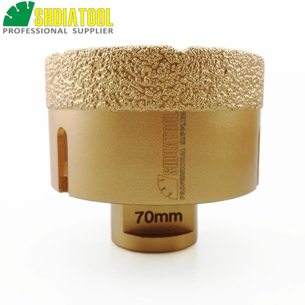 

Diameter 70mm Vacuum brazed diamond drilling core bits with 15MM Diamond height granite marble ceramic hole saw