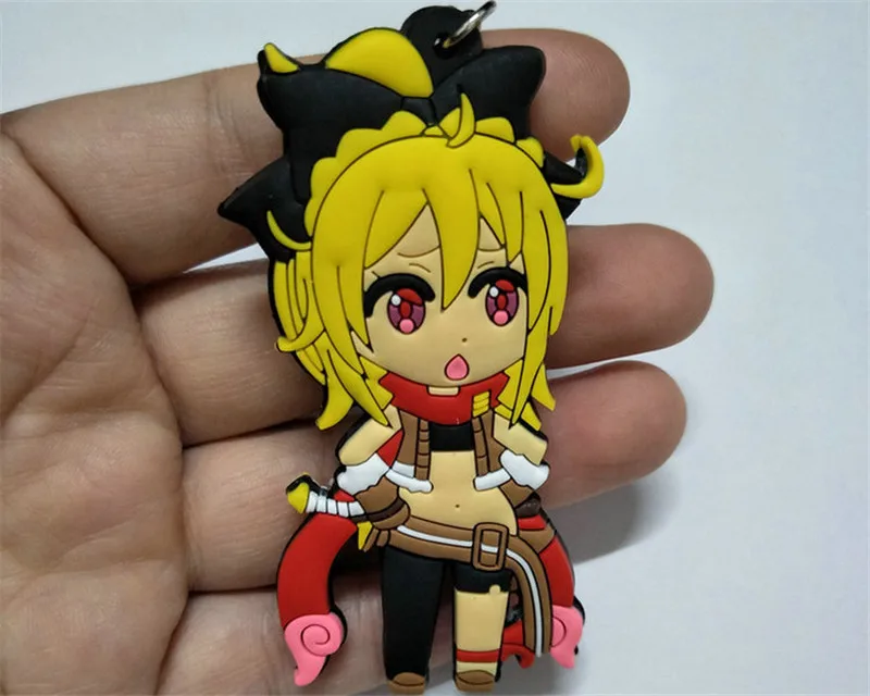 Re Life in a Different World from Zero Ram Rem Emilia Packu Cat Figures Toys PVC Keychain Anime Bag Phone Pendants Dolls 10pcslot (15)