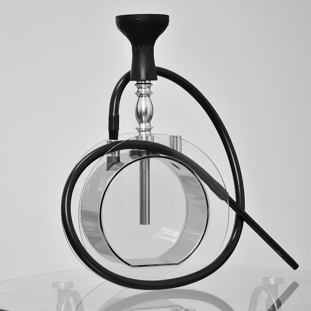 Новый Круглый акриловый кальян набор водная трубка с Sheesha силиконовая чаша шланг