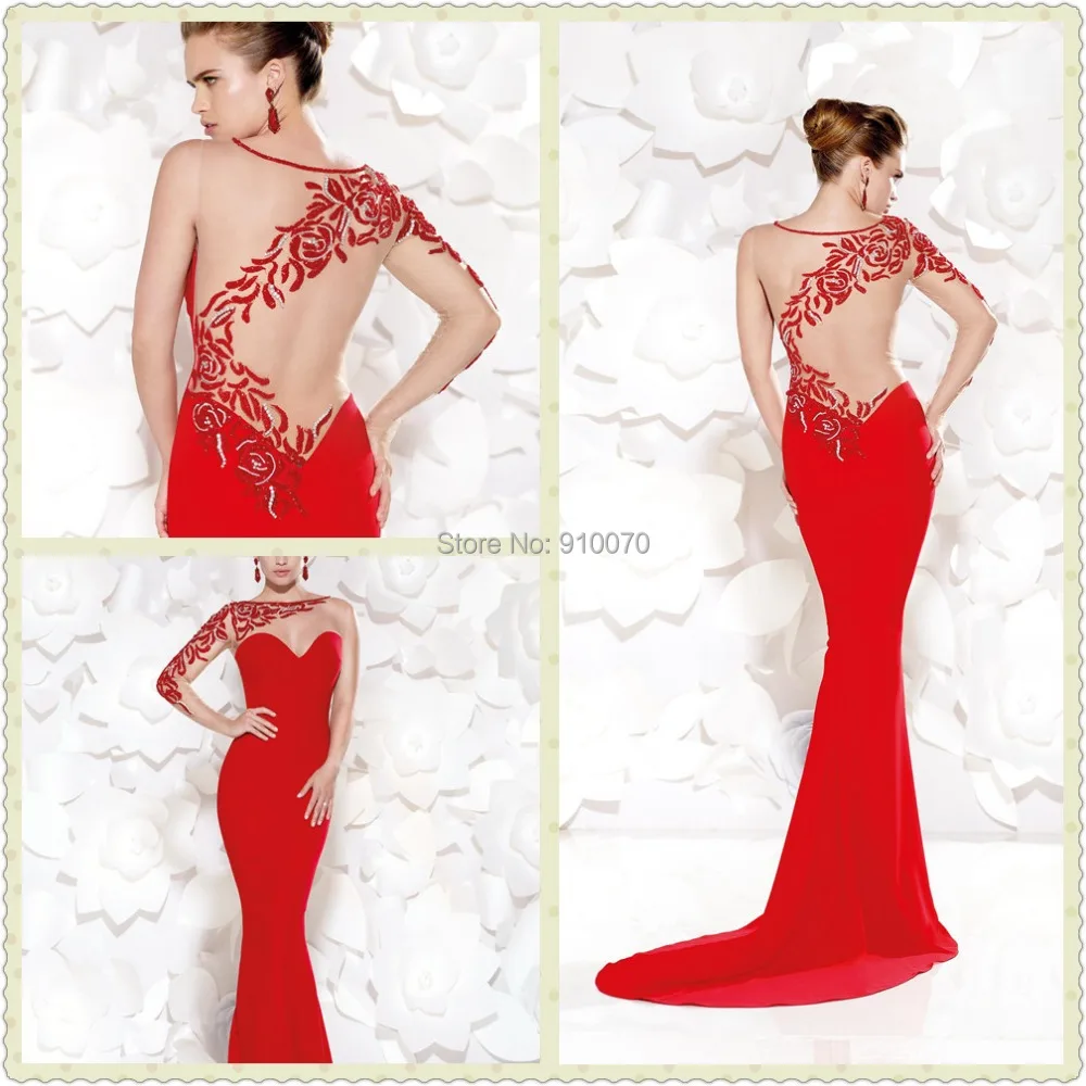 evening gowns with one sleeve